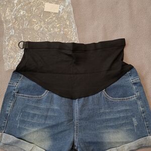 Stylish Black and Blue Women's Shorts